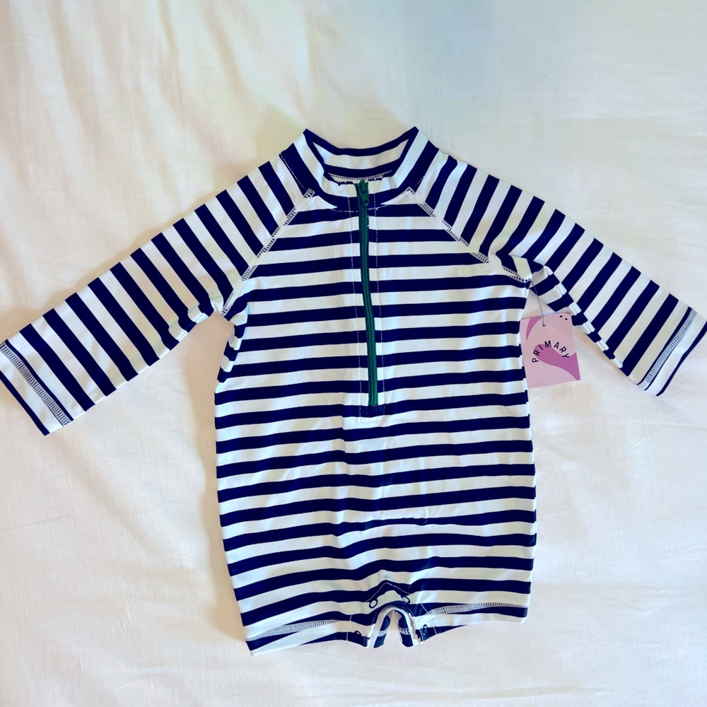 NWT Primary Baby Rashguard / Swim suit, 3-6 mo